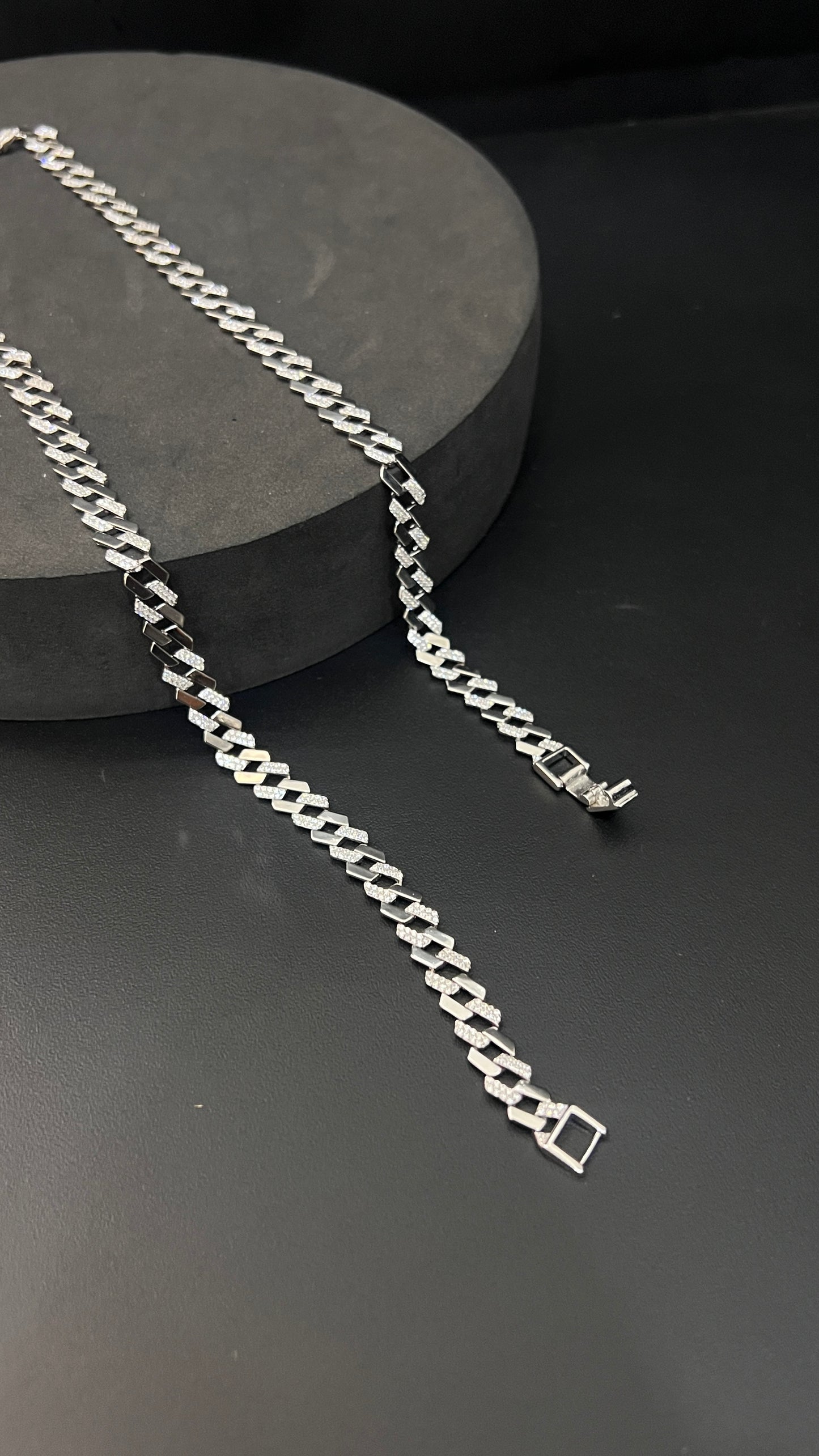 Silver Mens Chain Cuban