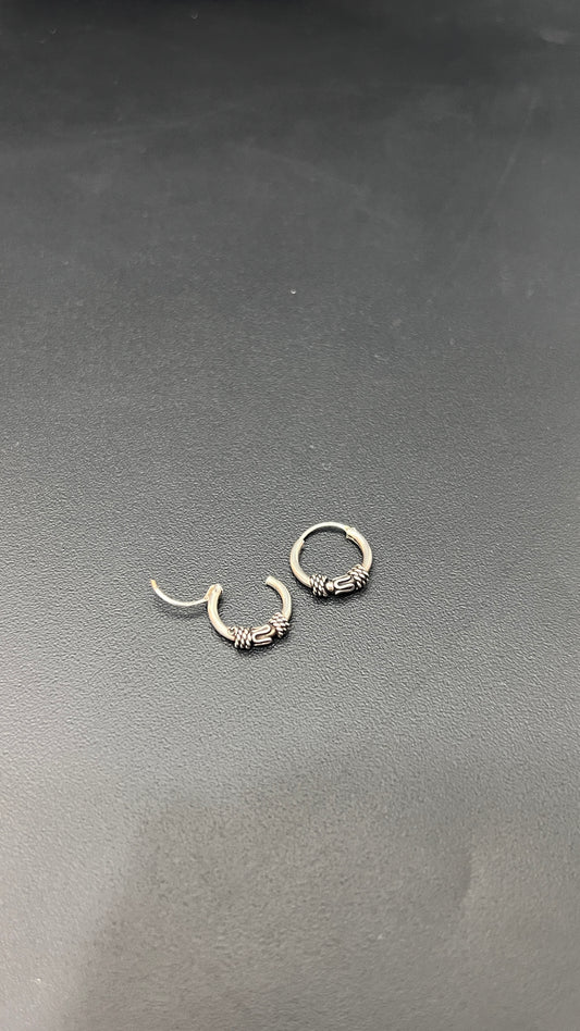 Silver earrrings Antique Unisex