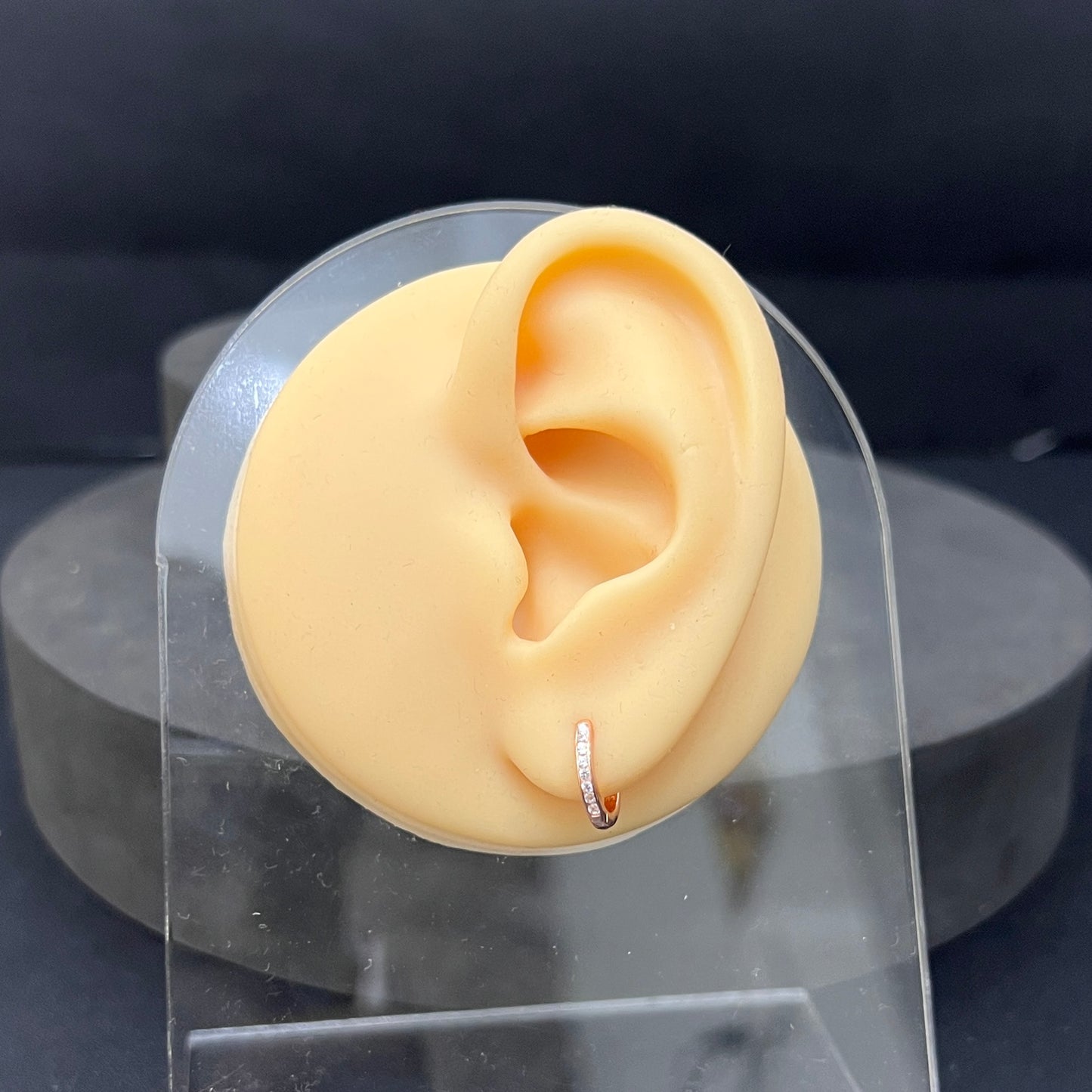 Silver Ear Ring (Earloops) Unisex Model Pair