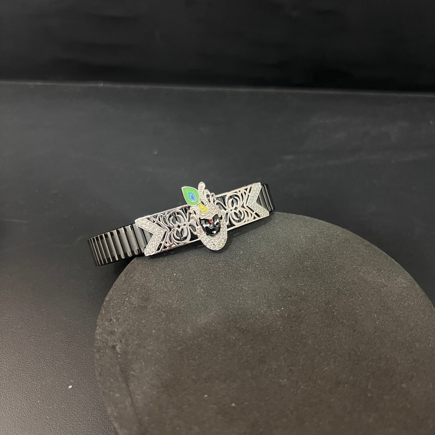 Silver Krishna Bracelet