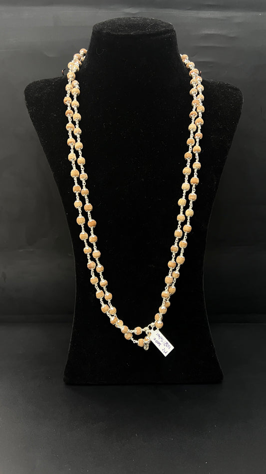 Silver Ayyapa Tulasi Malai 108Beads