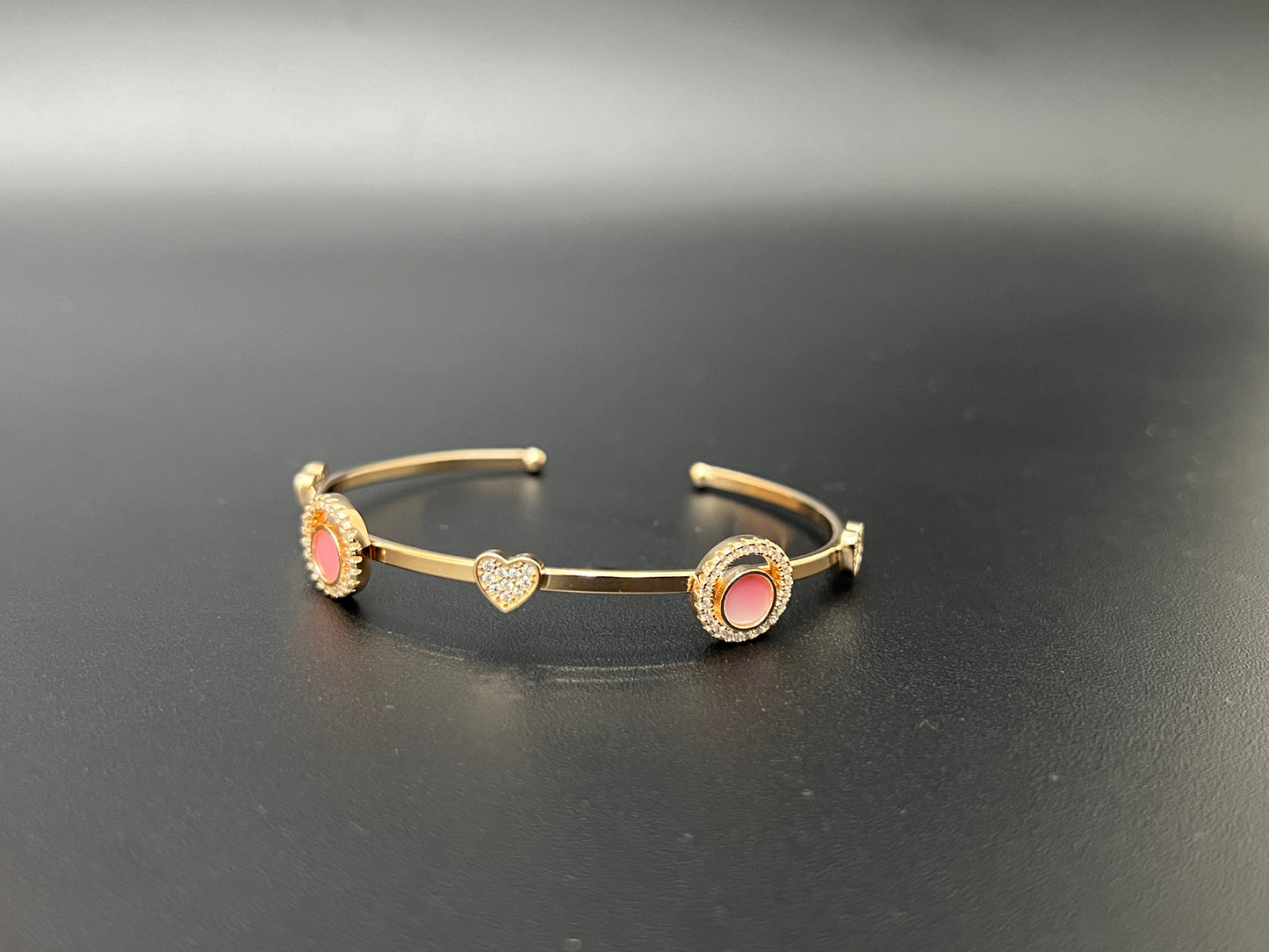 ladies kada_Rosegold Pink Heart
