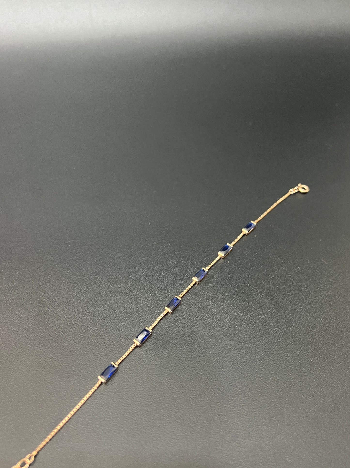 Ladies Bracelet_Blue crystal Stones