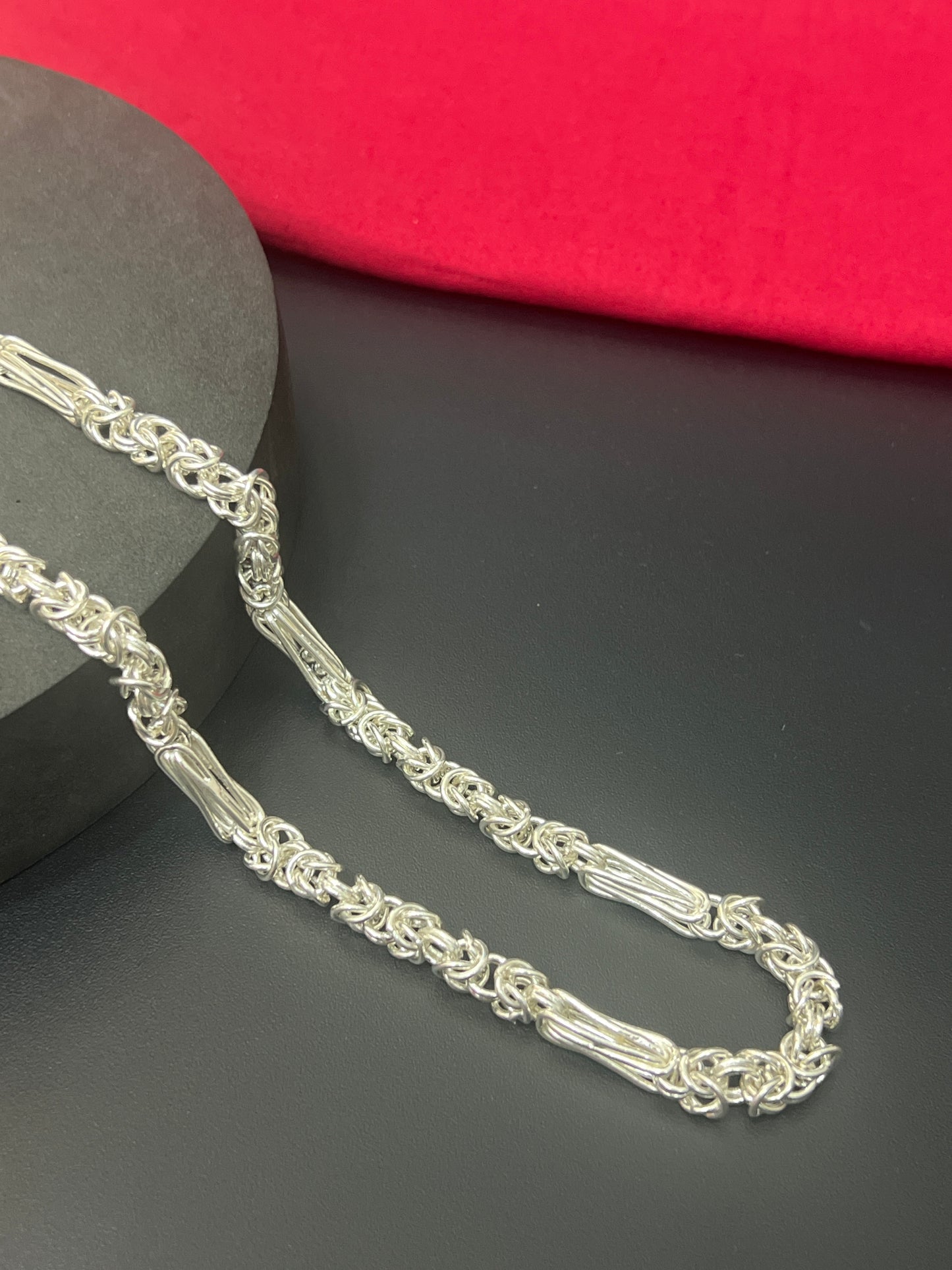 Silver Mens chain Heavy Solid_Indo Italy