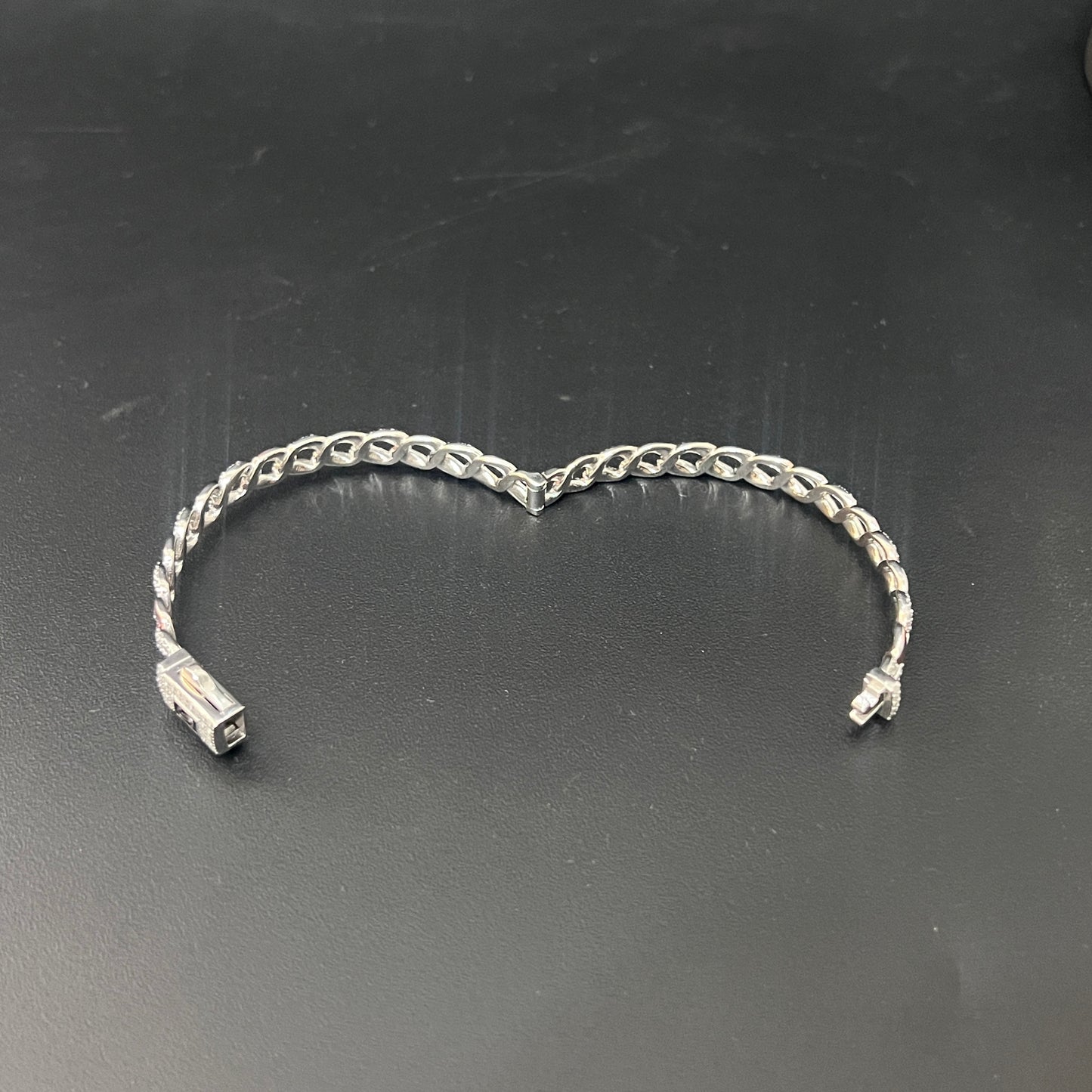 Sliver Unisex Kada Cuban Links Multi Colour