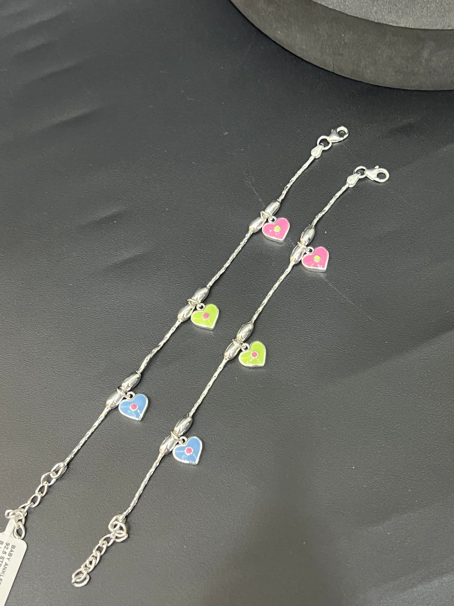 Baby silver _ Heart Anklet