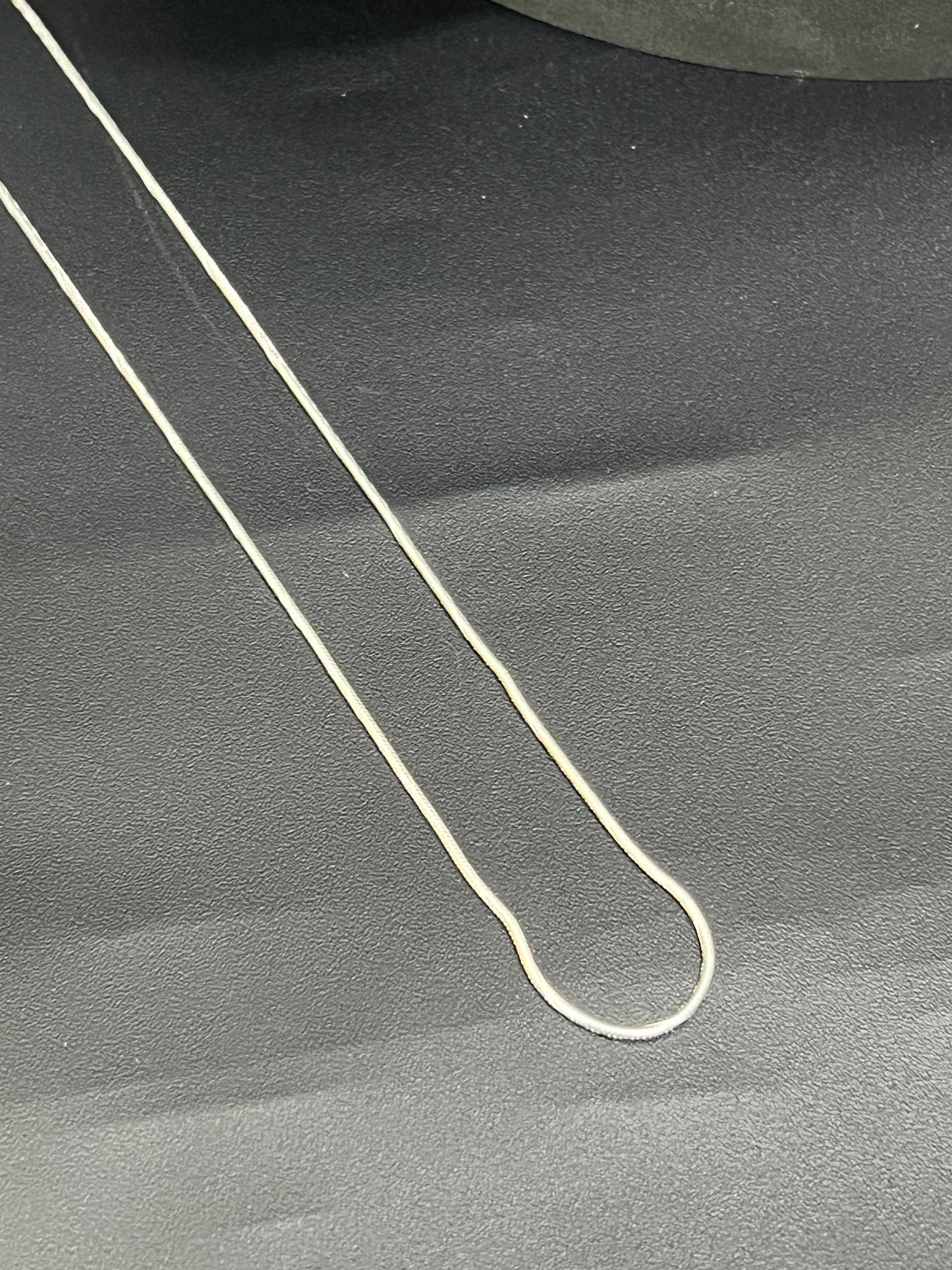 Silver Solid Slim Chain