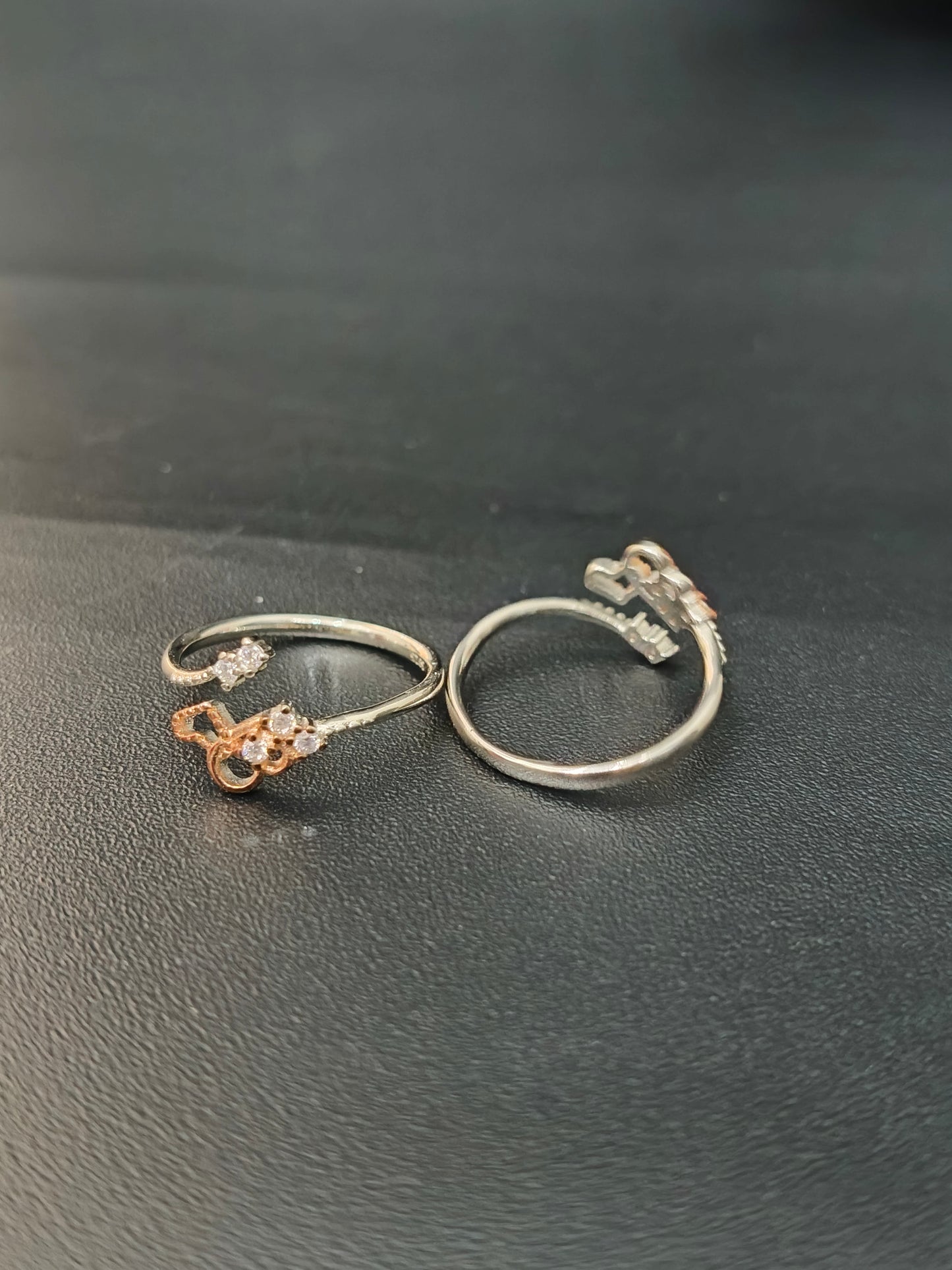 Ladies Toe Rinds Two Tone (Silver & RoseGold)