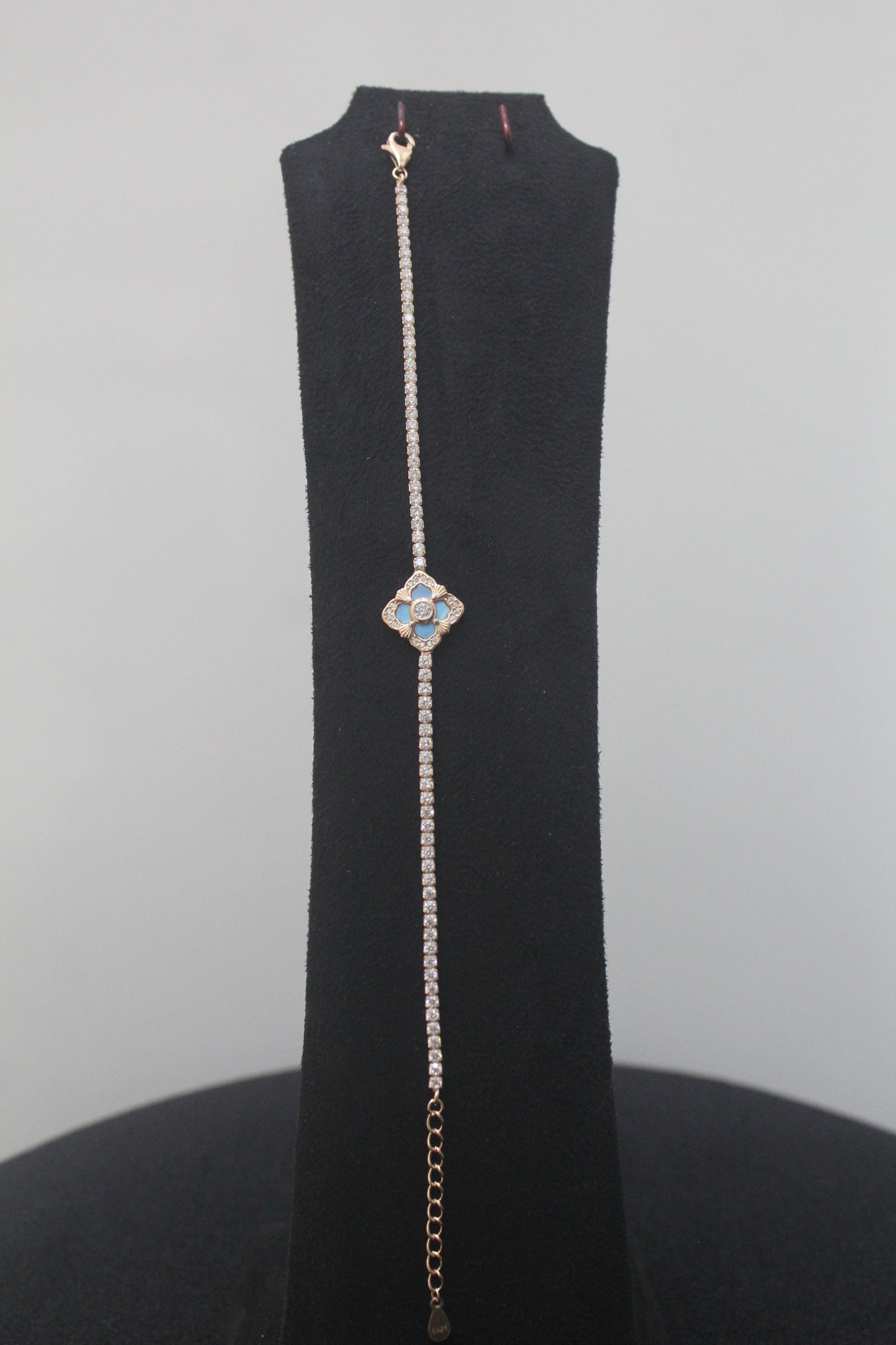 Ladies Stone Bracelet_Sea Blue Shell RG