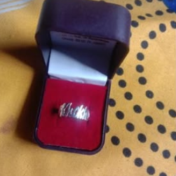 Customer photo of Custom Name Ring's piece
