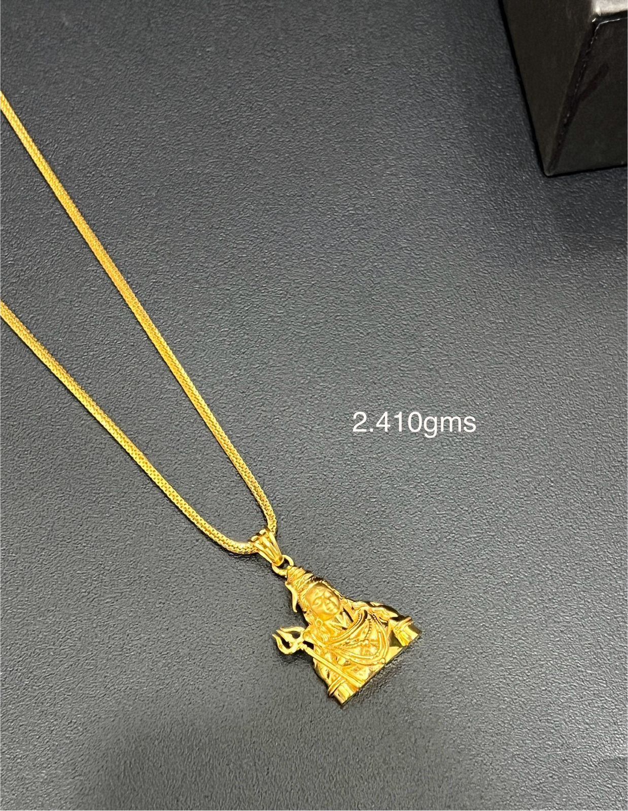 Shivan Gold Pendant 916KDM BIS HALLMARKED