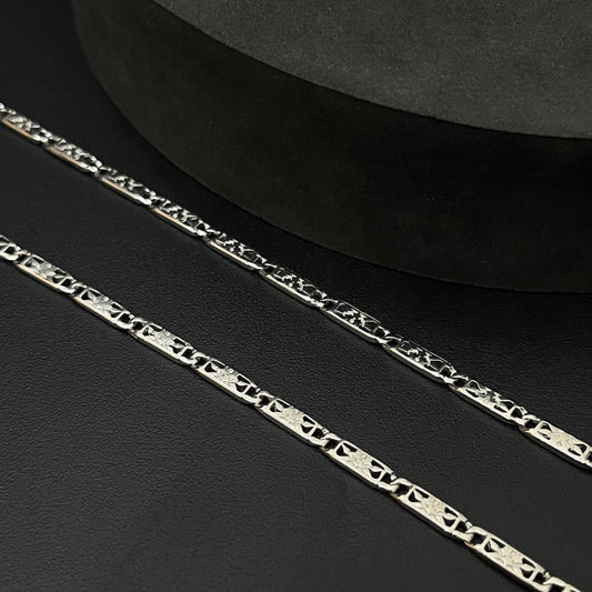 Silver Mens Chain Classic Cut