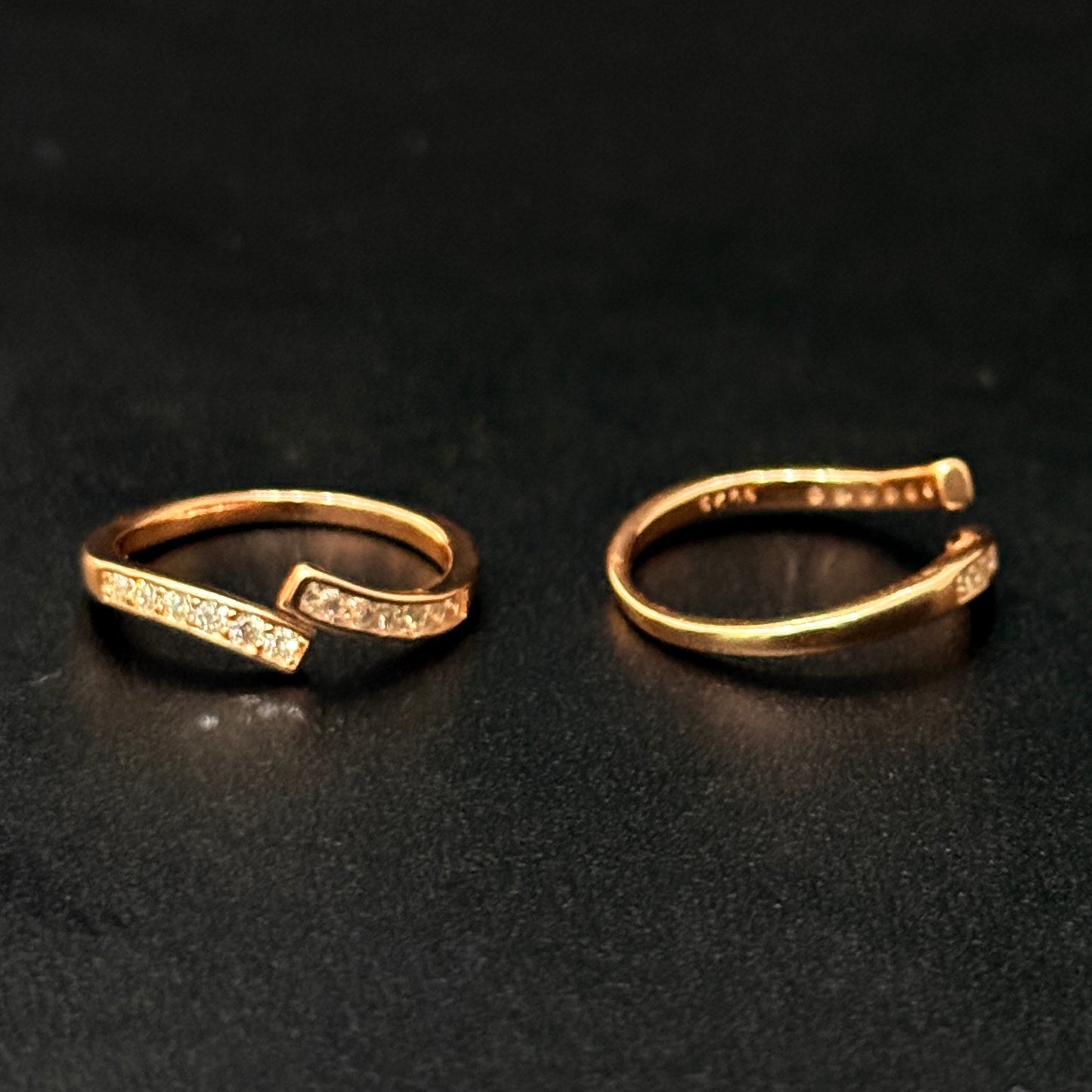 Ladies Toe Rings Zig Zag