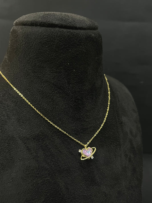 Silver Ladies Pendant Chain Star Zicron