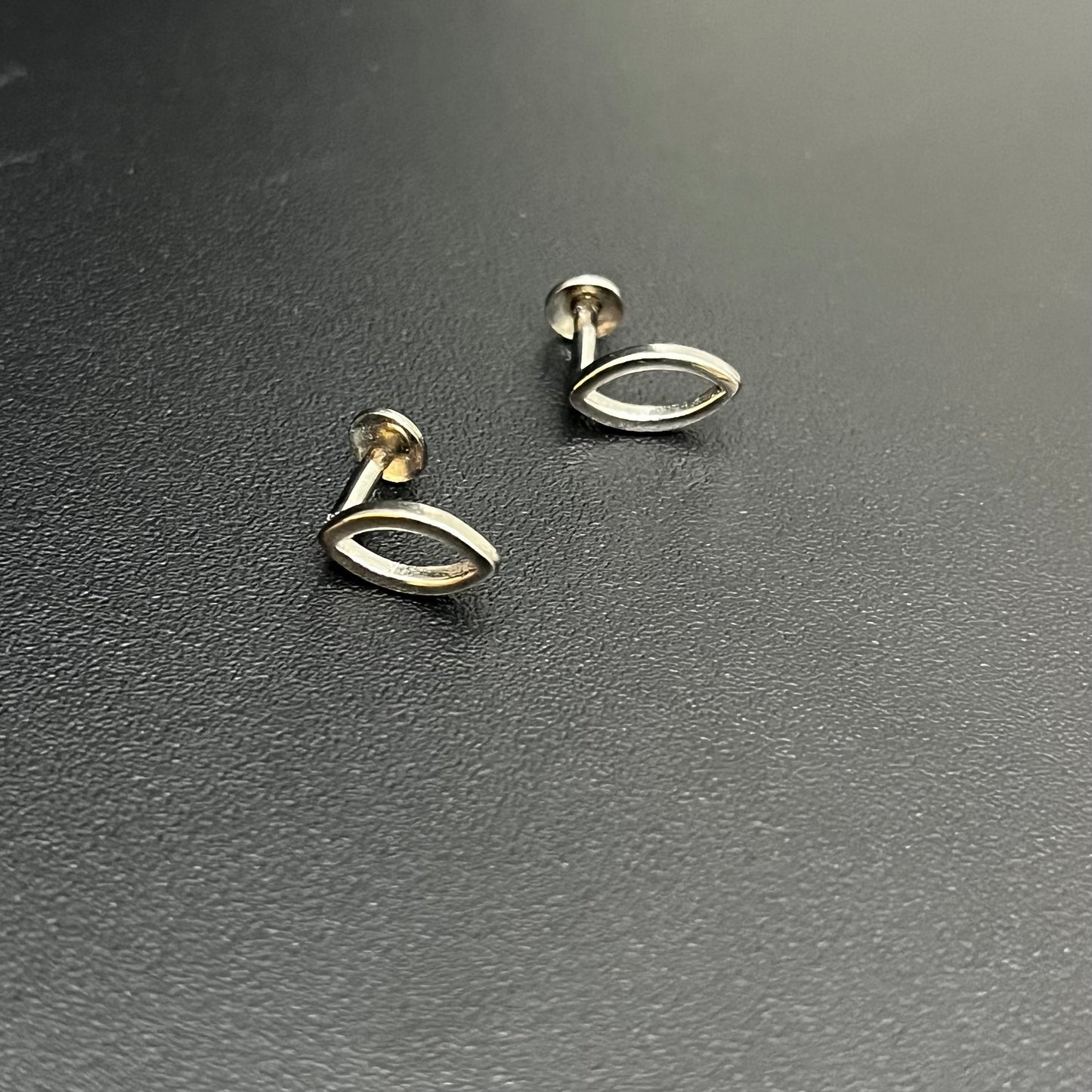 Silver Studs Oval Design