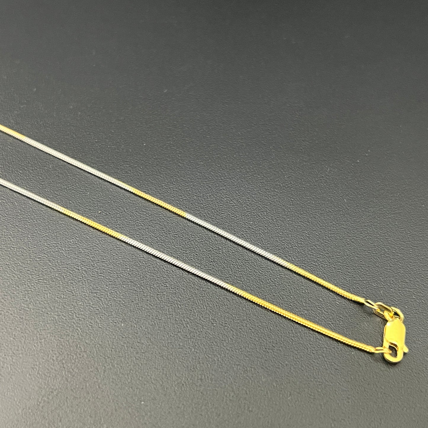 Ladies Anklet Two Tone Plain