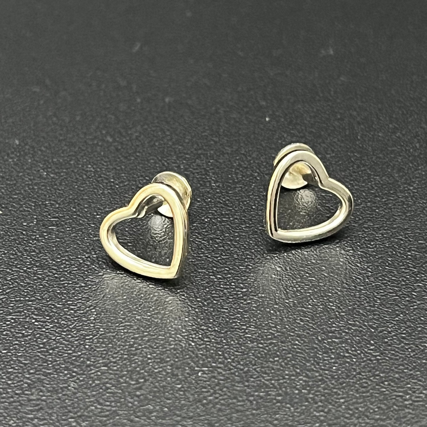 Silver Studs Heart Shape Design