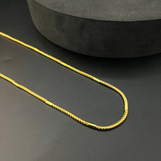 Silver Thali Chain with Peacock Studded with American Diamonds