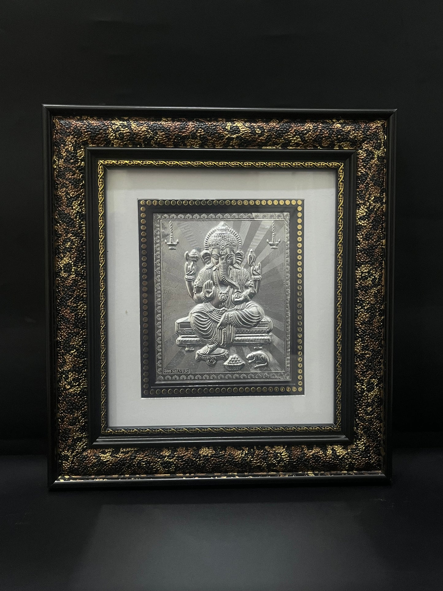 Pure Silver Ganesha Frame 999 S