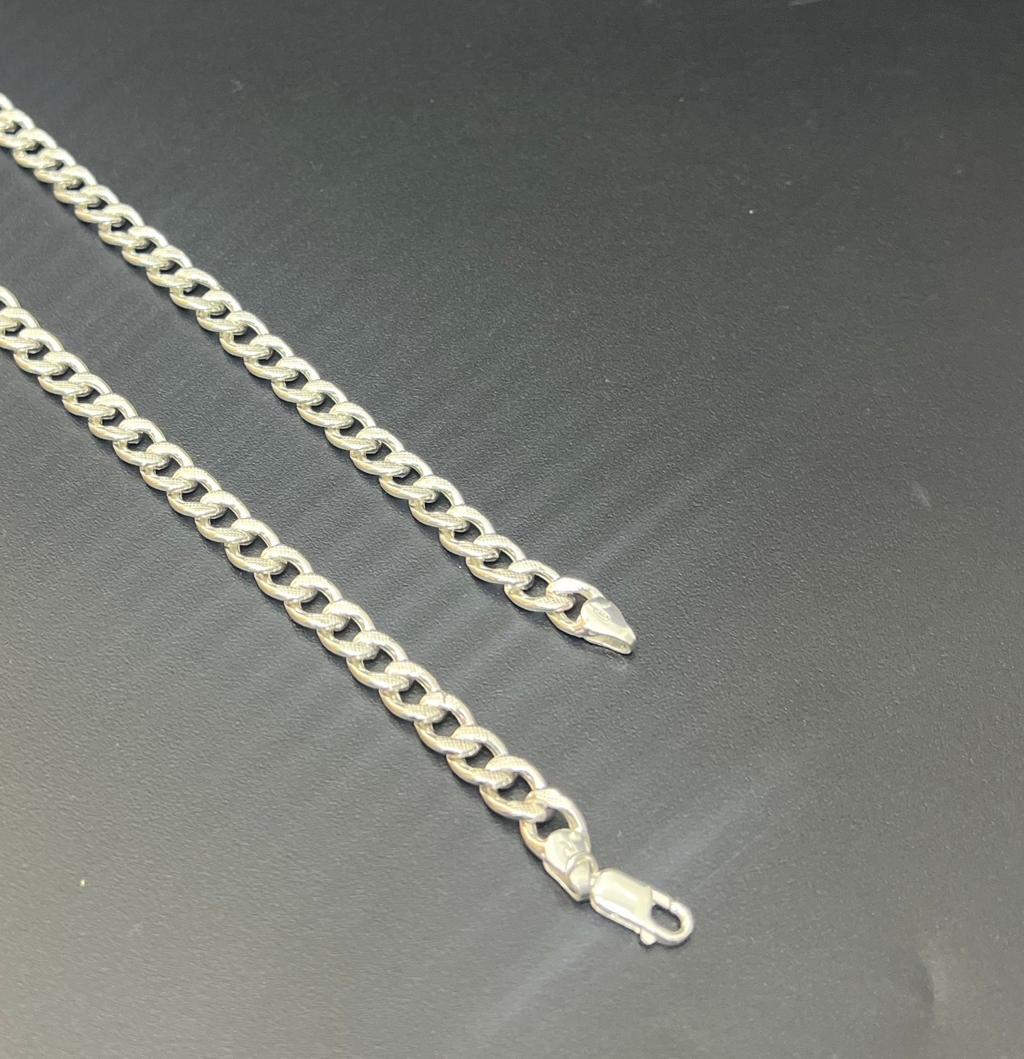 Men's Silver Chain Hollow Cuban