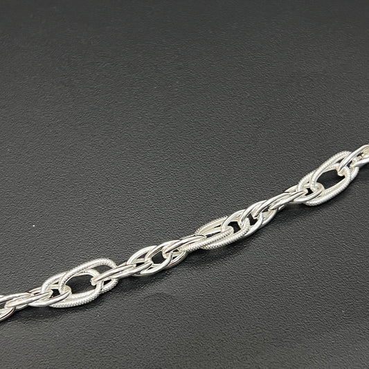 Silver Gents Bracelet Italian Finished DS03
