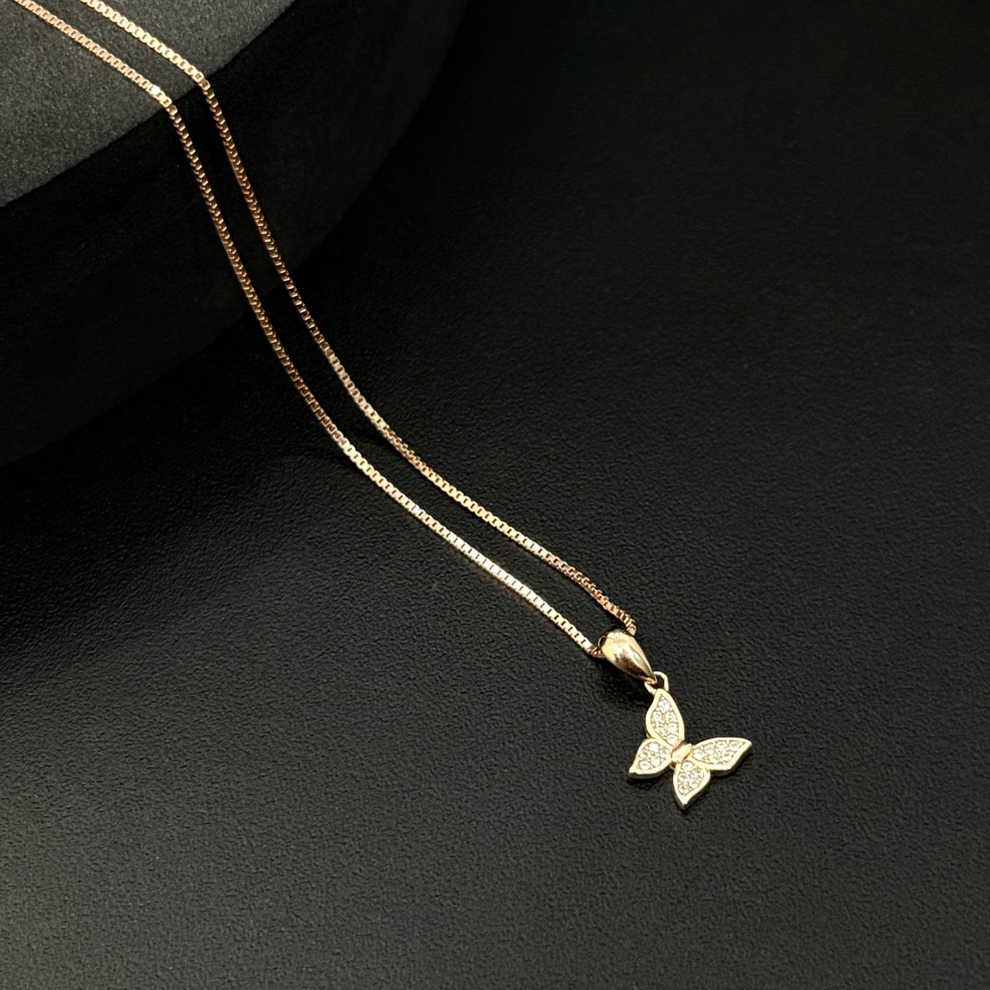 Ladies Pendant Butterfly Rosegold