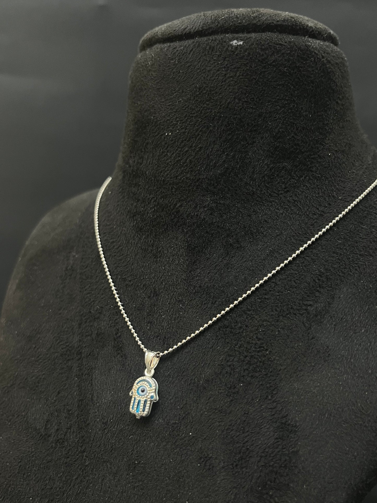 Ladies Silver Chain Evil Eye