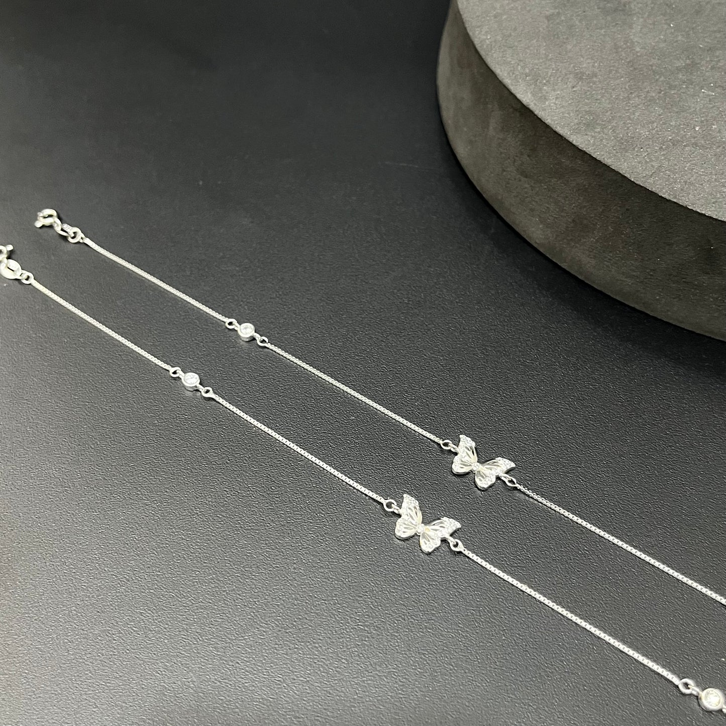 Ladies Anklet Single Butterfly
