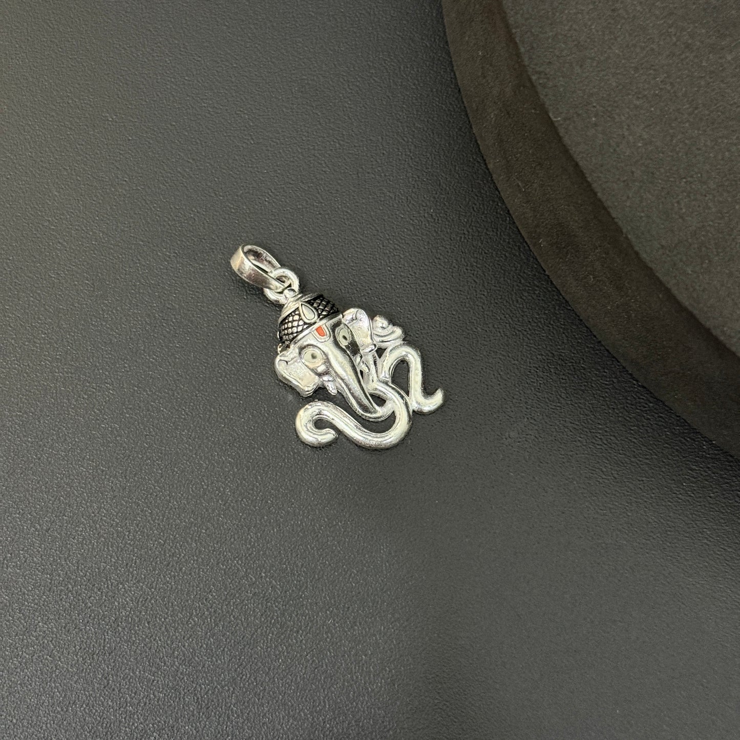 Silver Pendant _Om & Ganesha