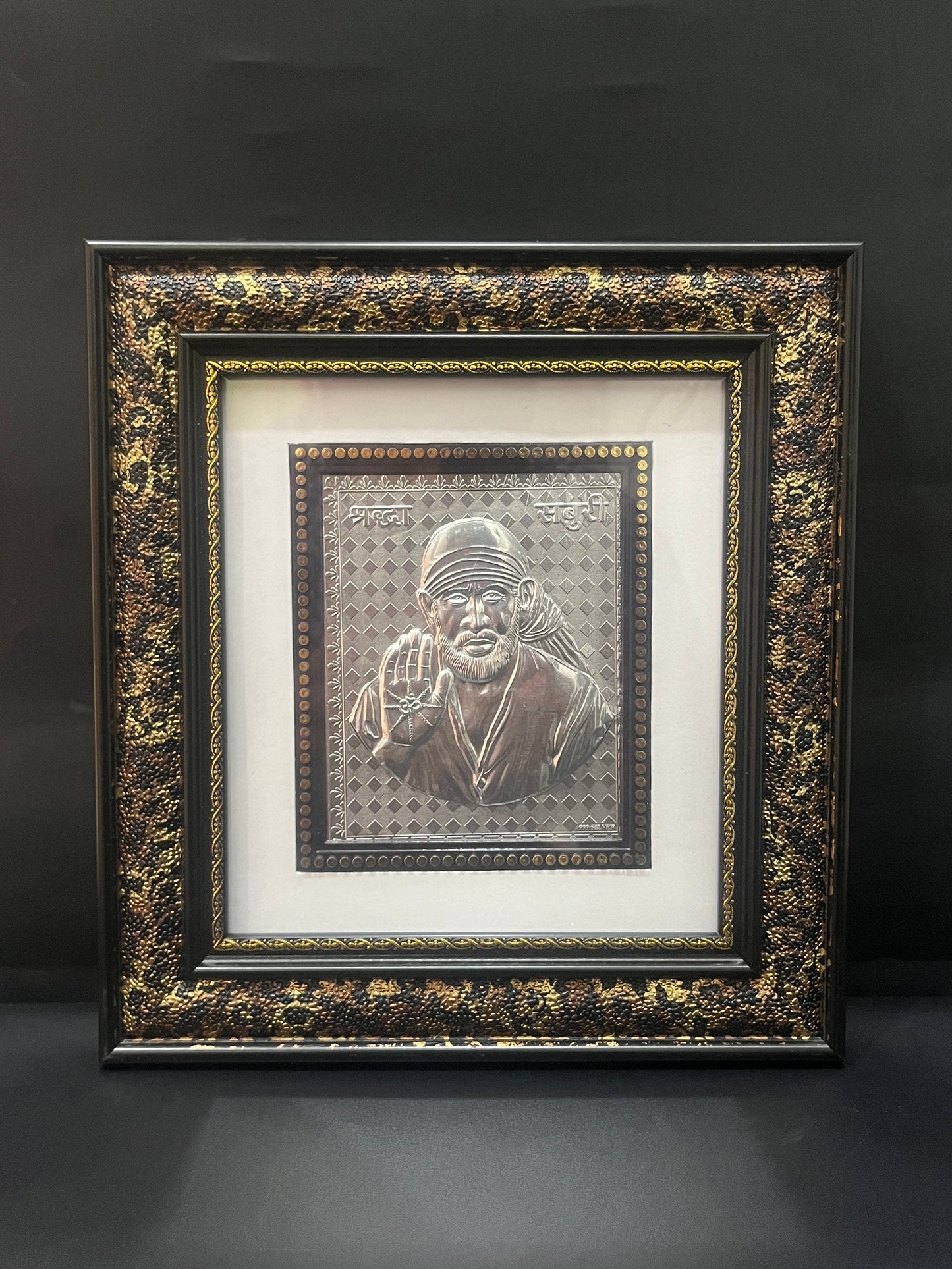 Pure Silver Saibaba Frame 999 S