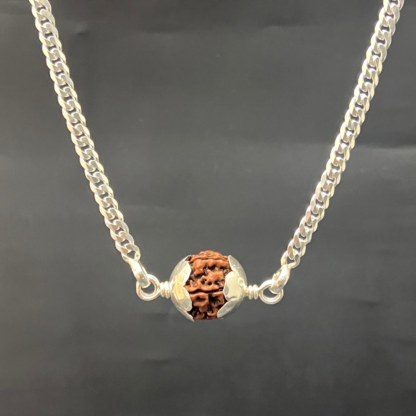 Men's Chain & Rudraksh Pendant