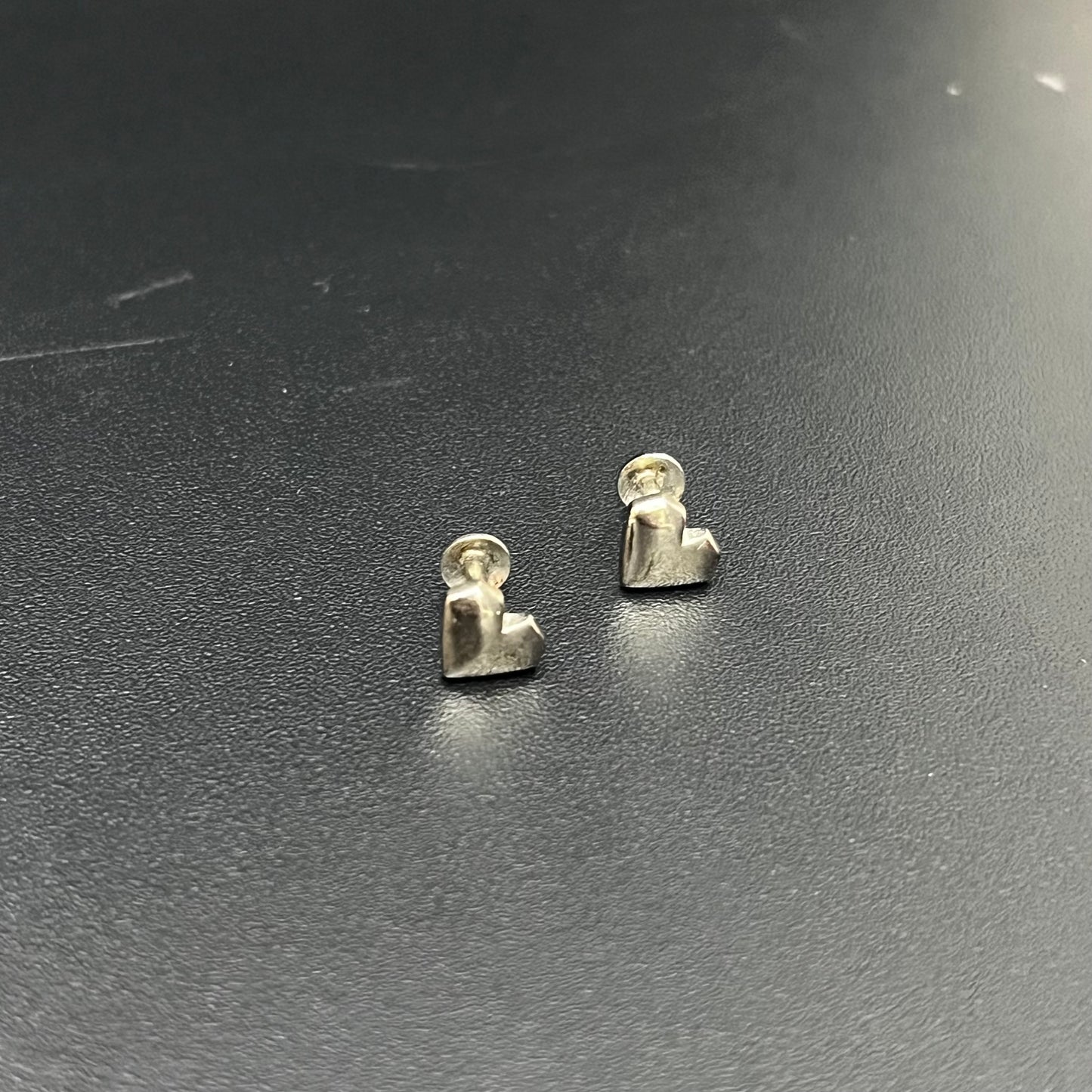 Silver Studs Heart Stud Design