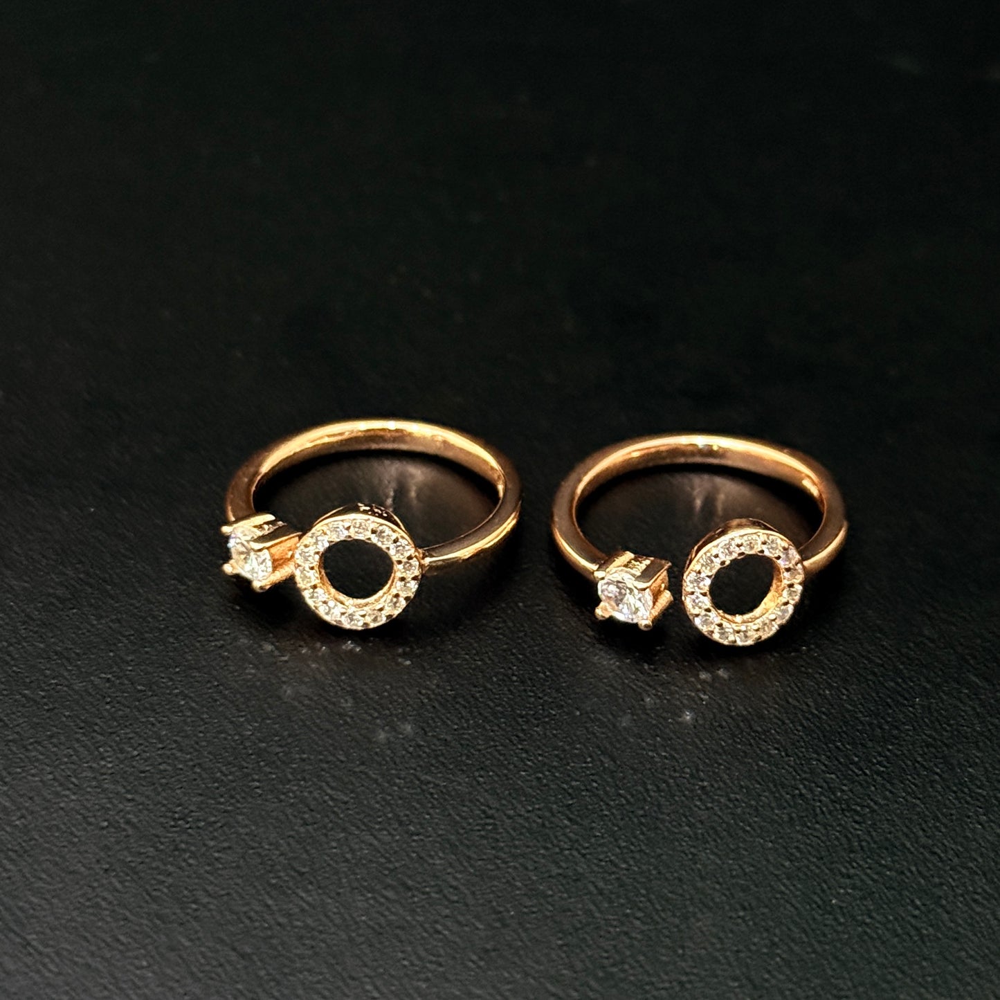 Silver Ladies Toe Rings Circle RG