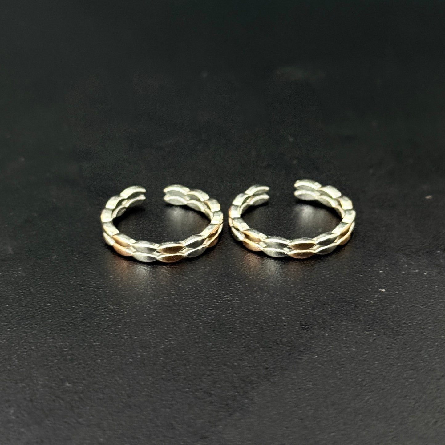 Ladies Toe Rings RG Matte