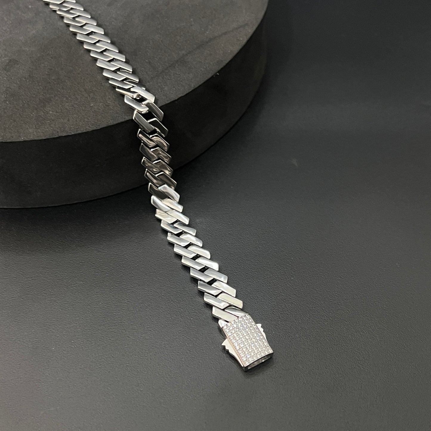 Men's Bracelet Italian Plain Cuban Design