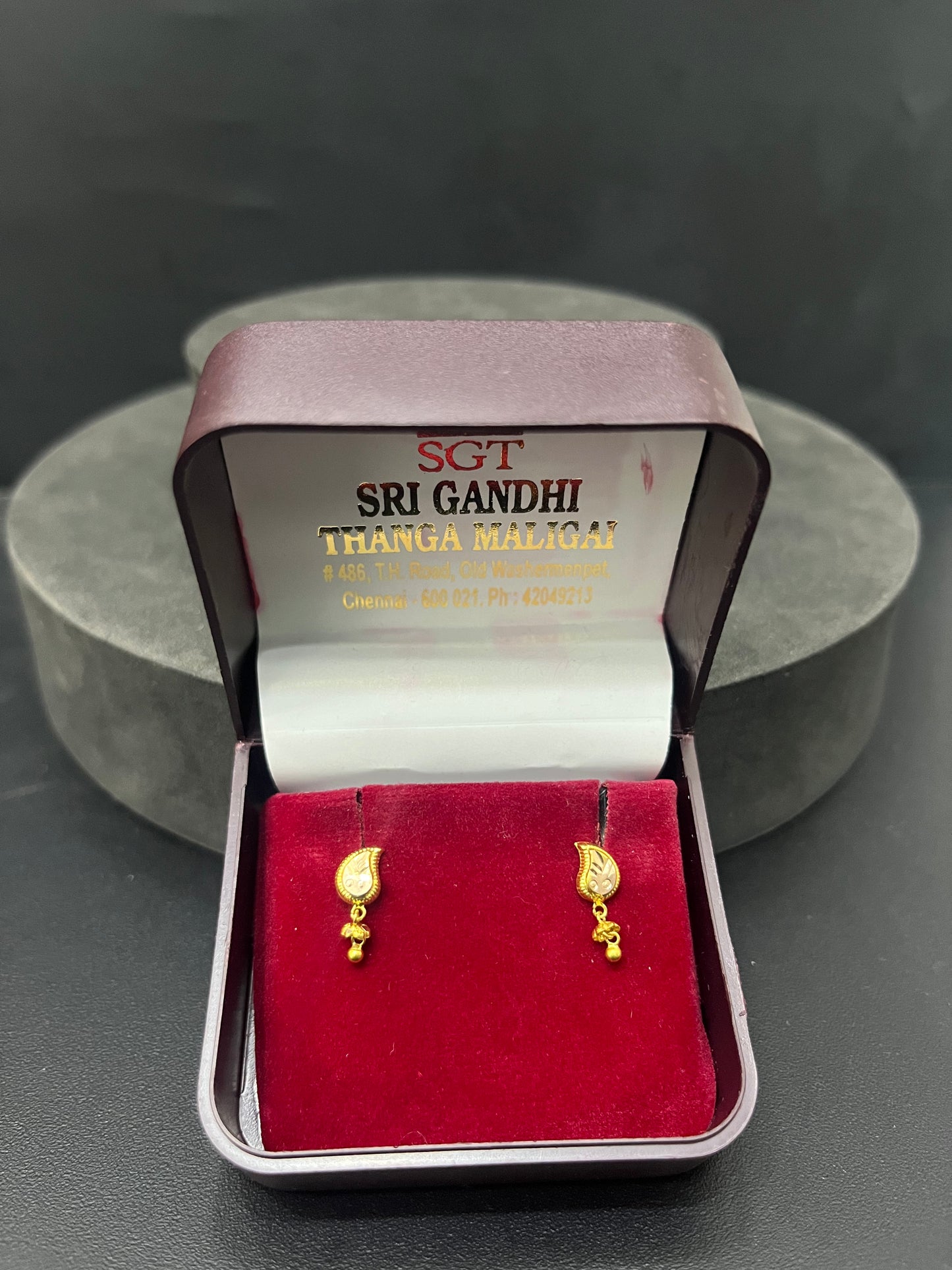 Gold Fancy Studs 18K