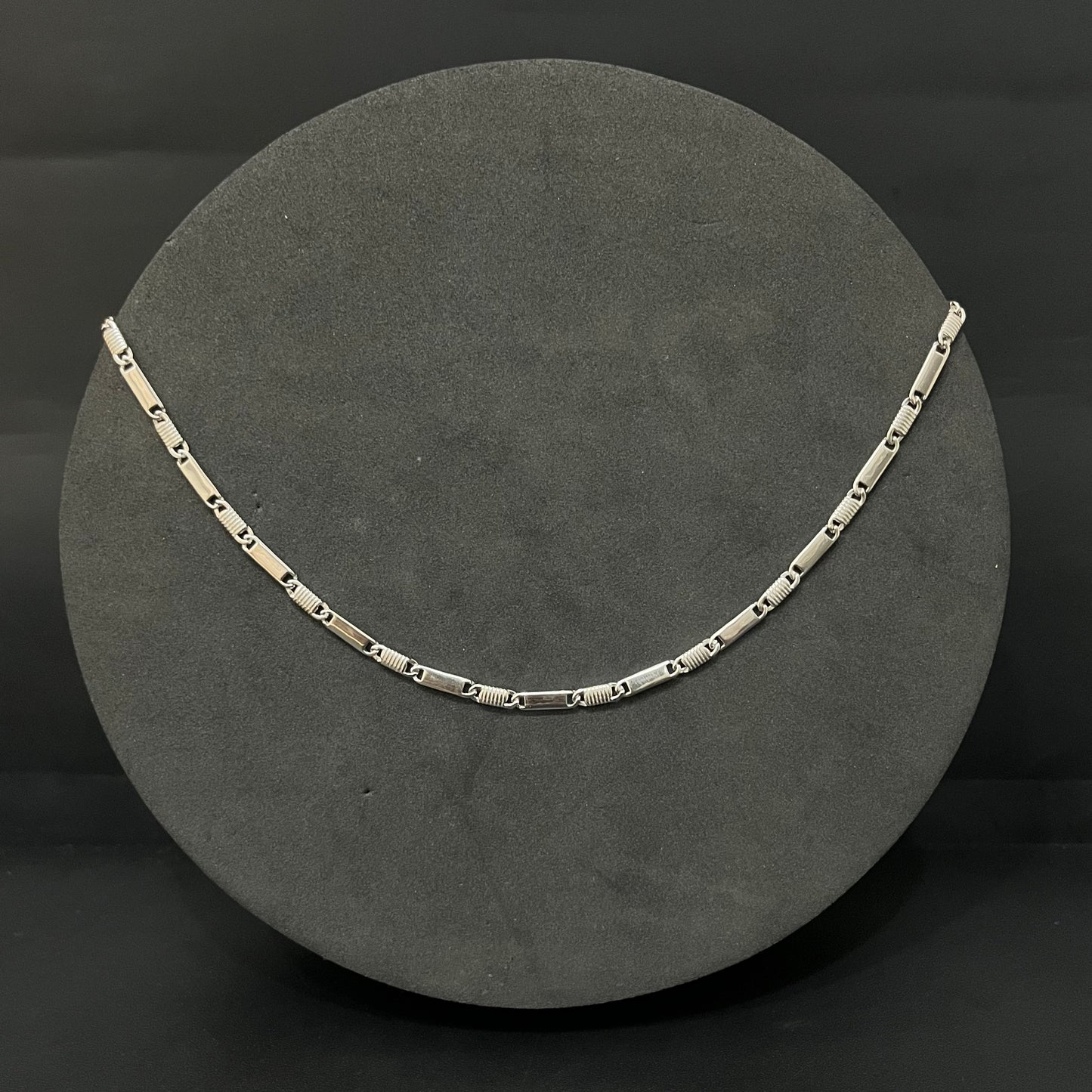 Silver Mens Chain Flat Italian