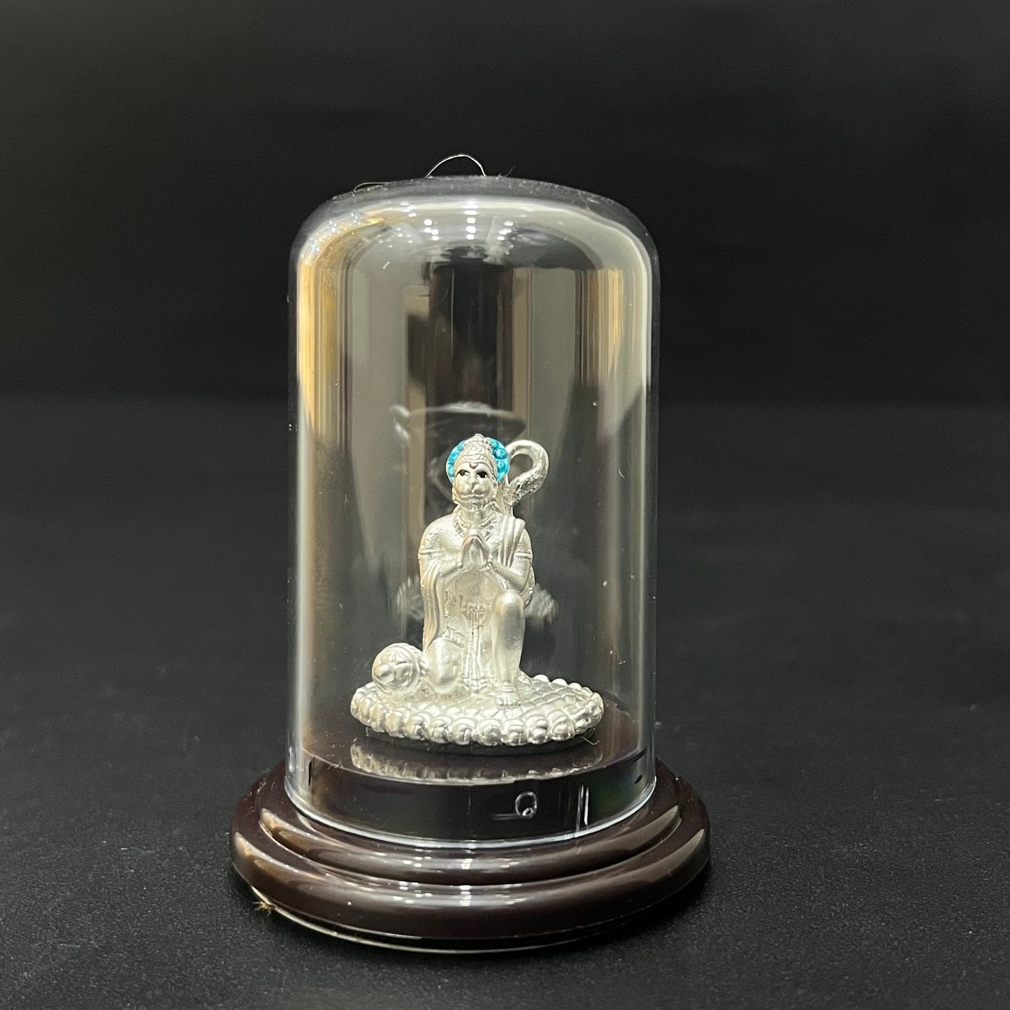 Silver Hanuman Sitting Idol