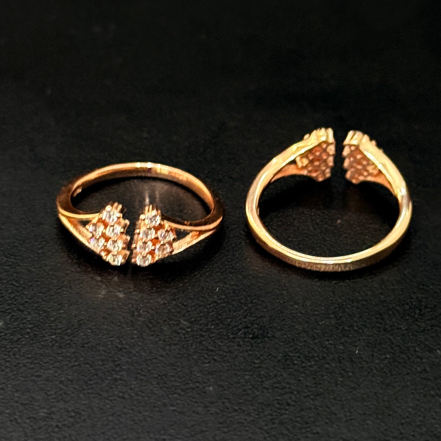 Silver Ladies Toe Rings Centre Adjustment RG