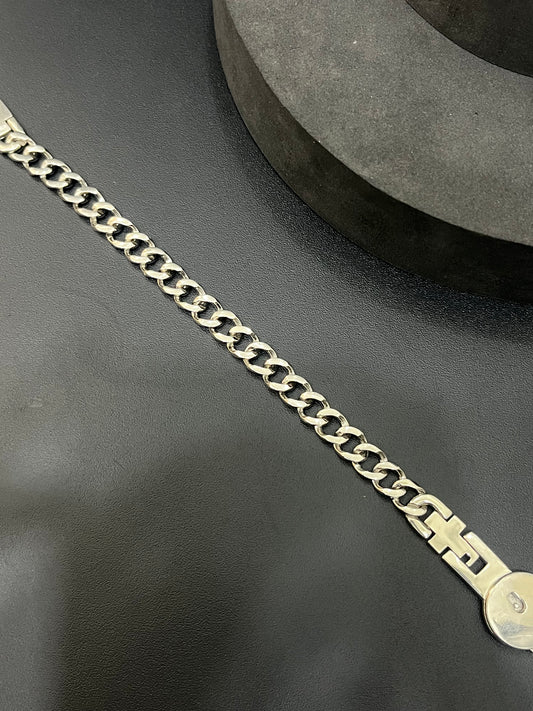 Silver Couple Bracelet & Chain