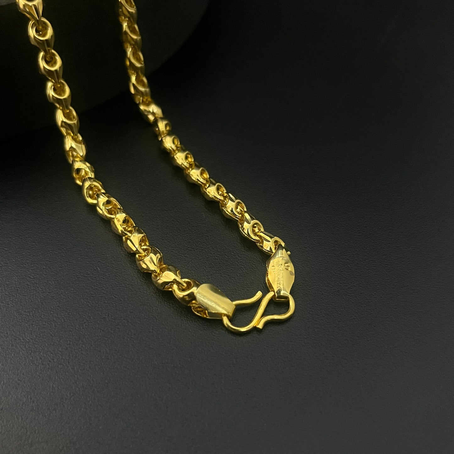 Mens Silver Chain Gold Kattappa