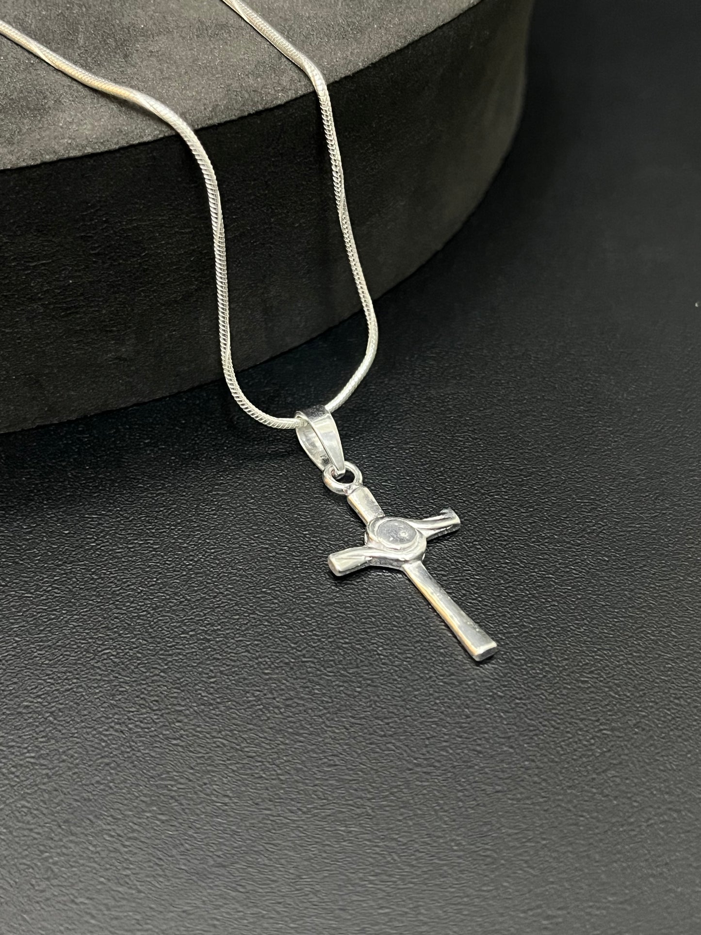 Silver Jesus Cross Pendant