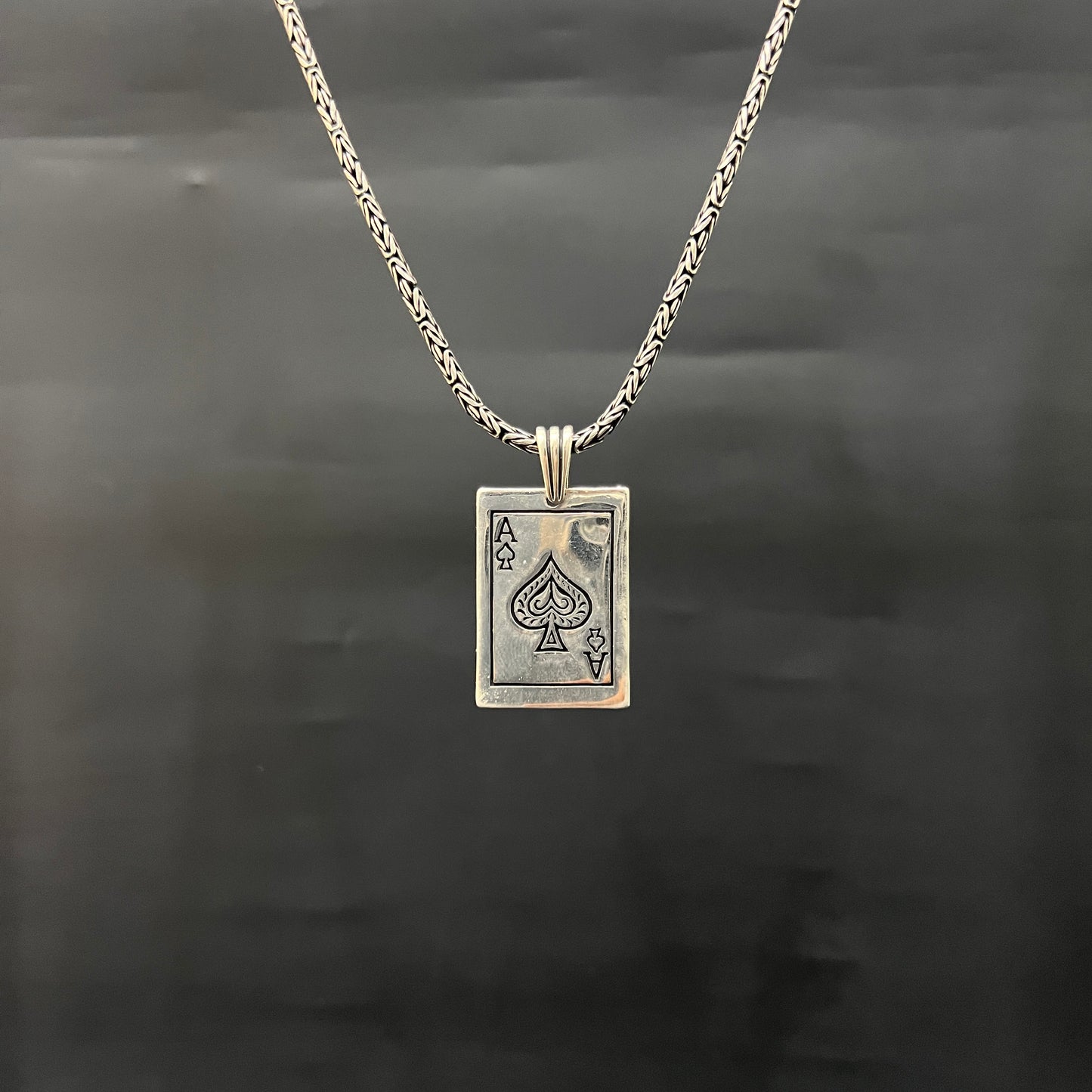 Silver Pendant Spade A