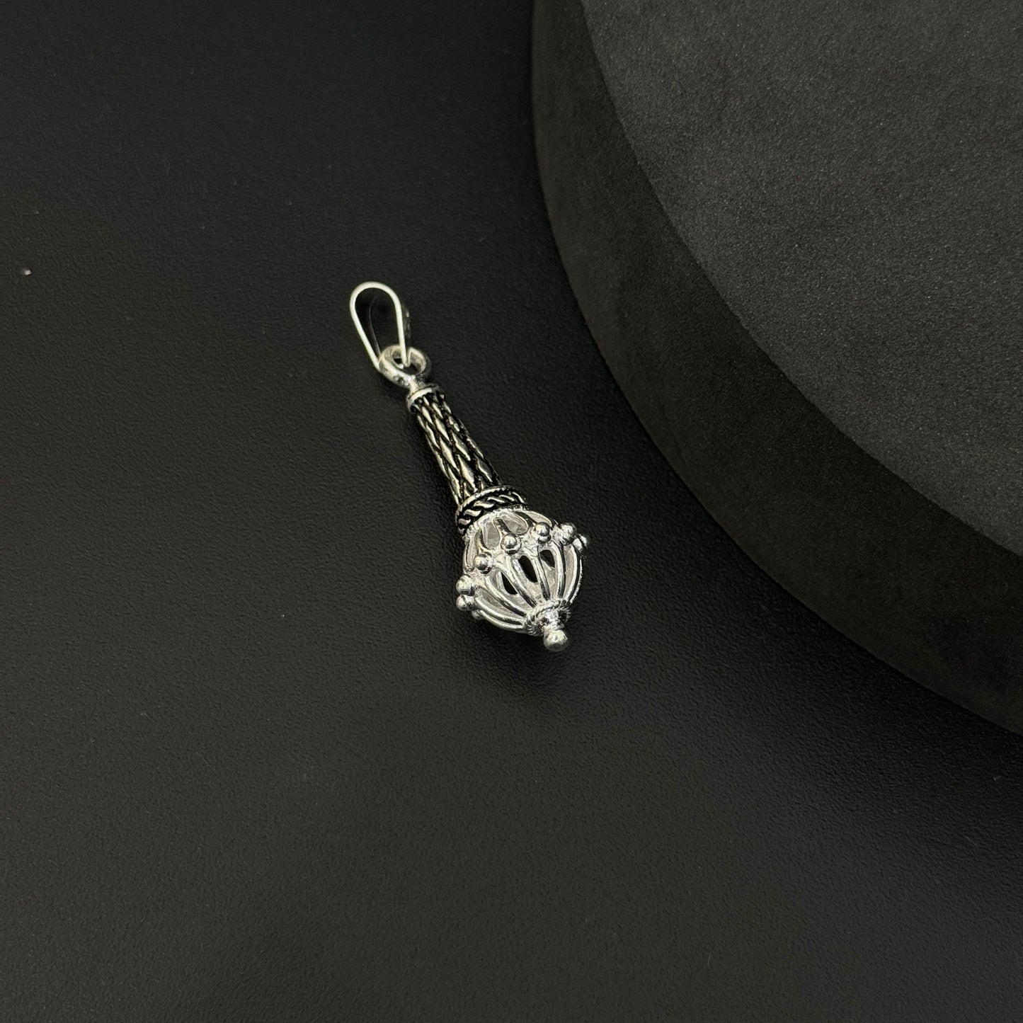 Silver Pendant Hanuman Gadha