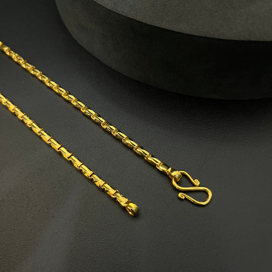 Silver Thali Godami Chain Diamond Finished Mop