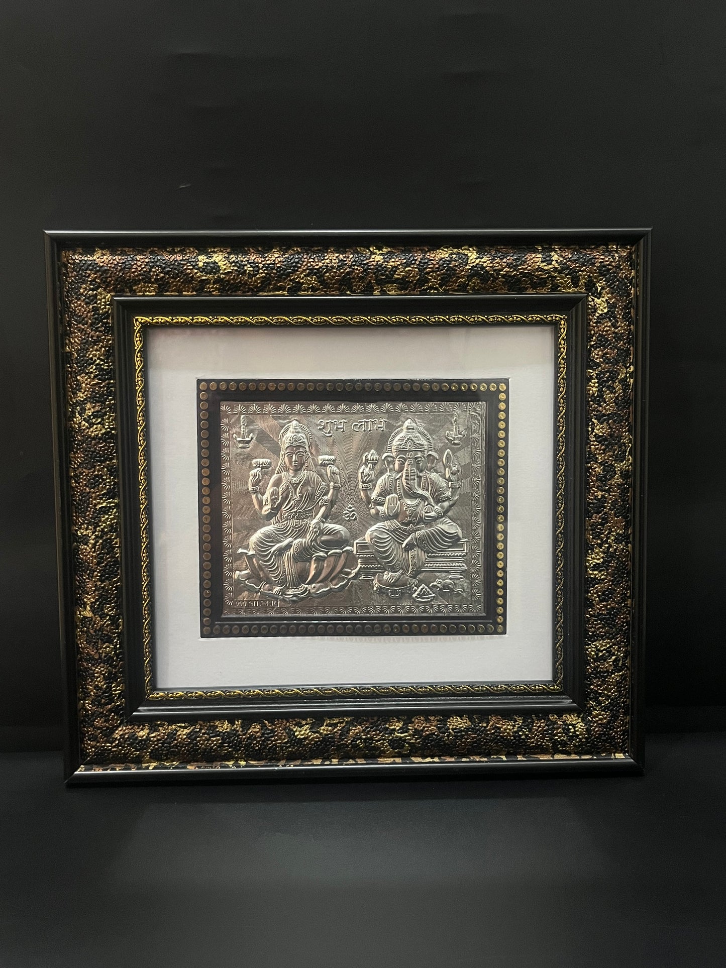 Pure Silver Lakshmi & Ganesh Frame 999 S