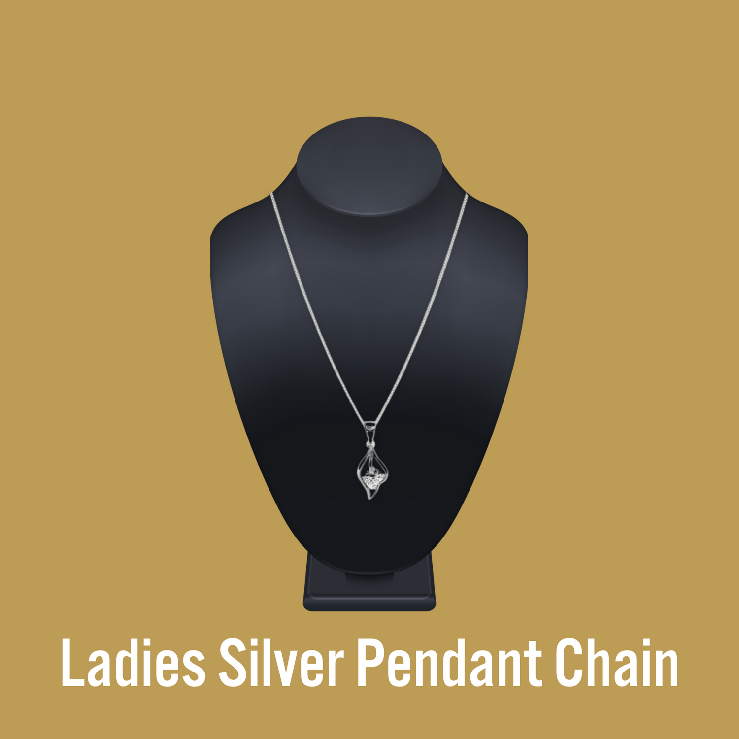 Ladies Silver Pendant Chain