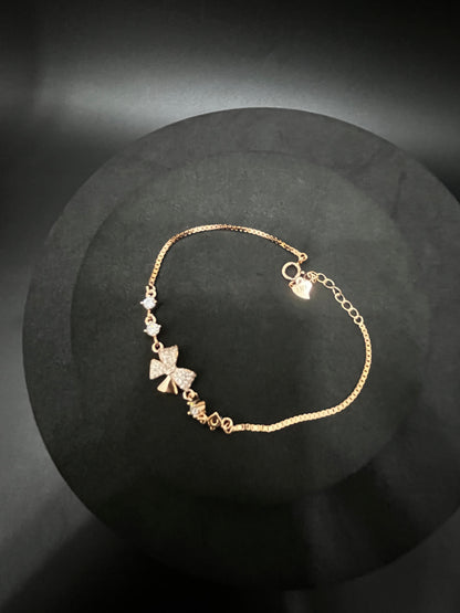 Ladies Bracelet_Rosegold Bow