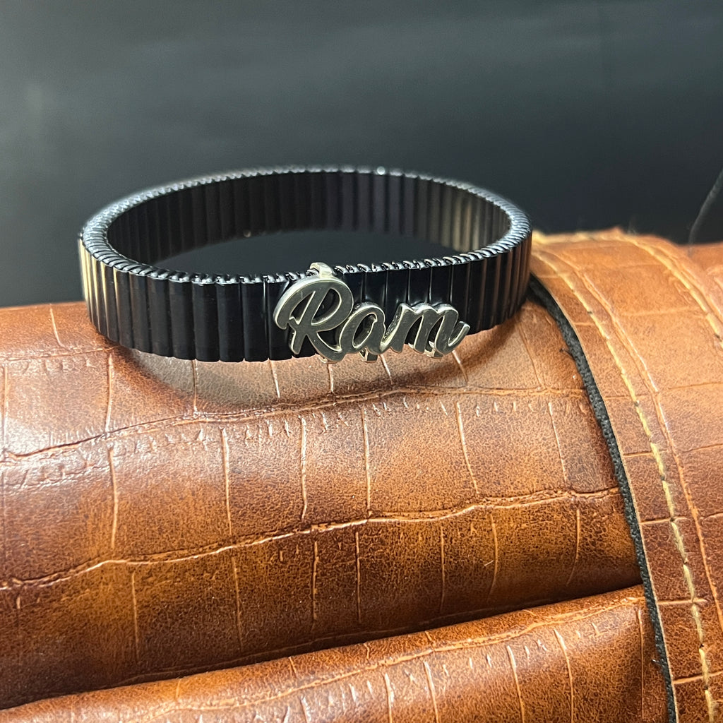 Silver Customised Name Bracelet 925 ( Free Size)