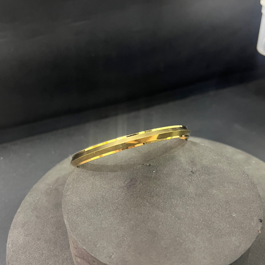 Mens Punjabi Kada Gold Polish